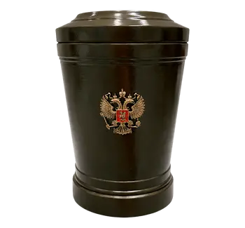 Урна для праха биоразлогаемая «Военная с гербом»